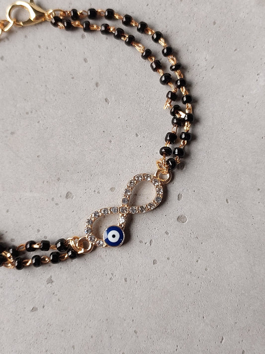 Alloy Infinity Evil eye Mangalsutra Bracelet