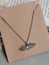 Minimal Silver Heart Wings Necklace| Perfect for Daily wear