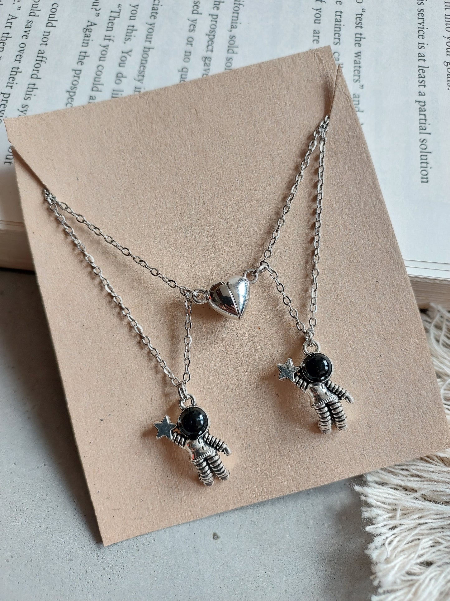 Friendship & Couple  Astronaut Necklace | Daily Wear Necklace