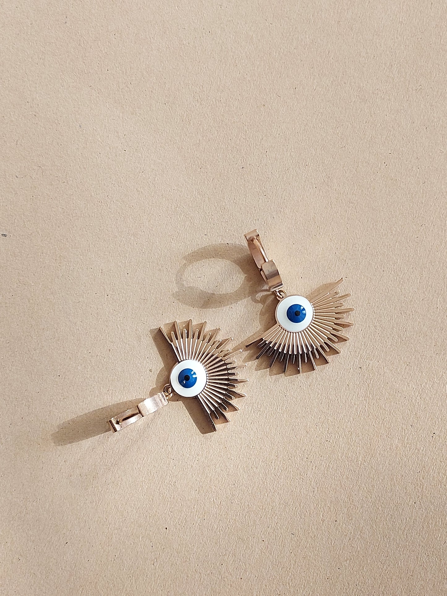 Korean Style Gold Plated Evil eye  Earrings | Anti tarnish