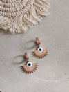 Korean Style Gold Plated Evil eye  Earrings | Anti tarnish