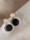 Korean Style Gold Plated Round Earrings | Anti tarnish