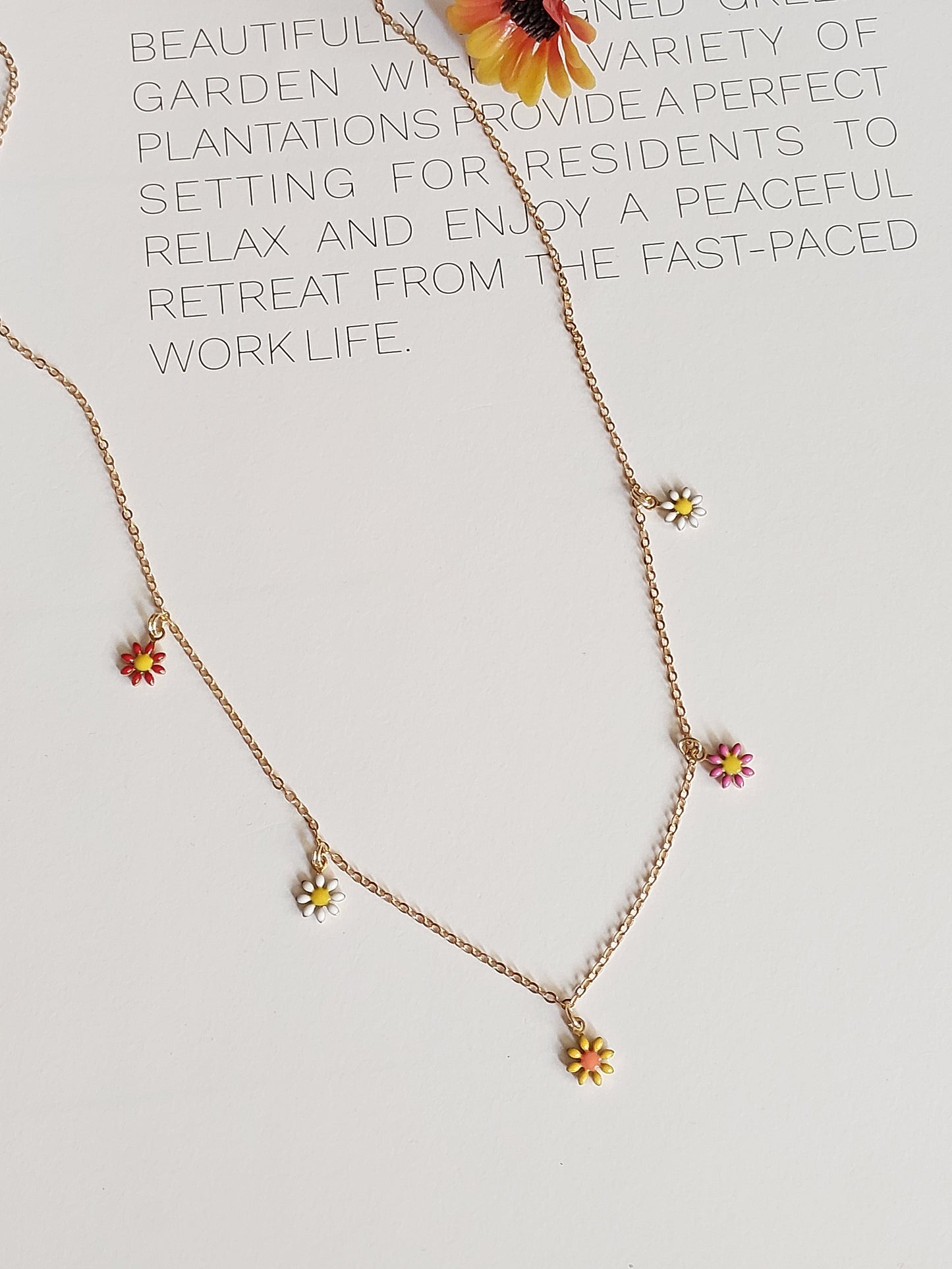 Minimal Flower Necklace| Perfect for Daily wear