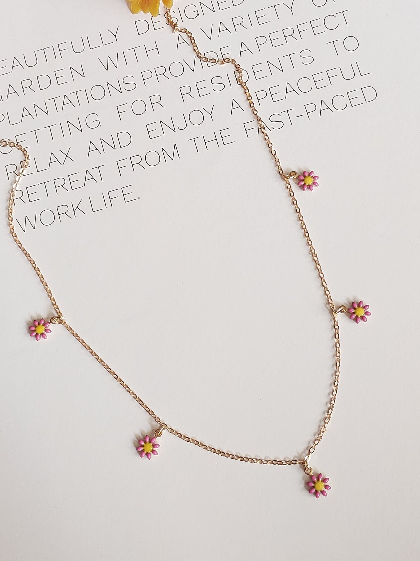 Minimal Flower Necklace| Perfect for Daily wear