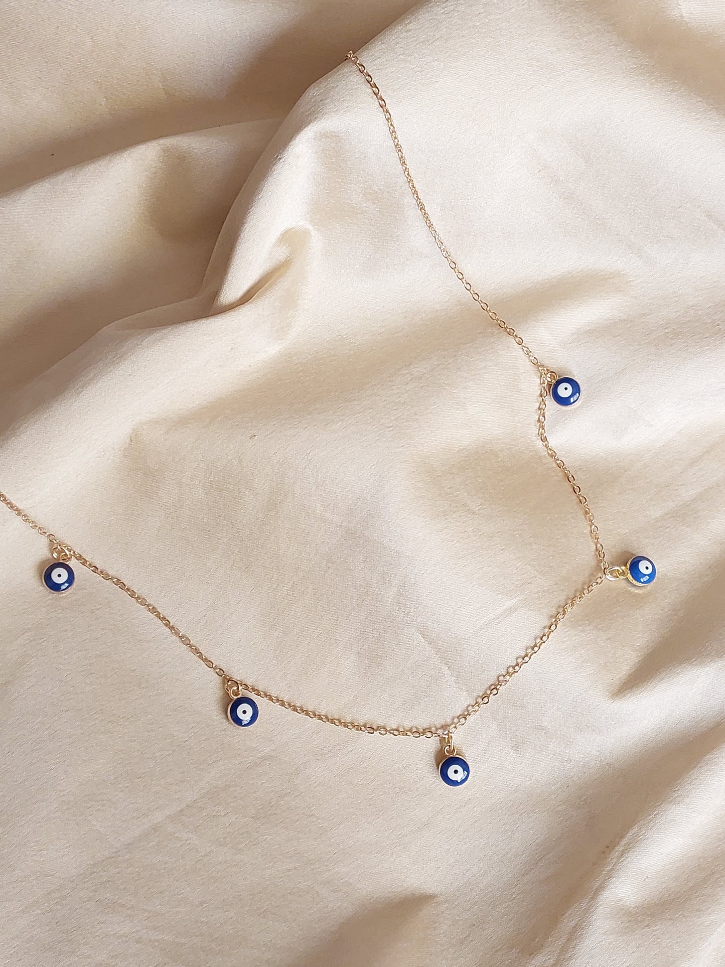 Minimal  Evil Eye  Necklace| Perfect for Daily wear