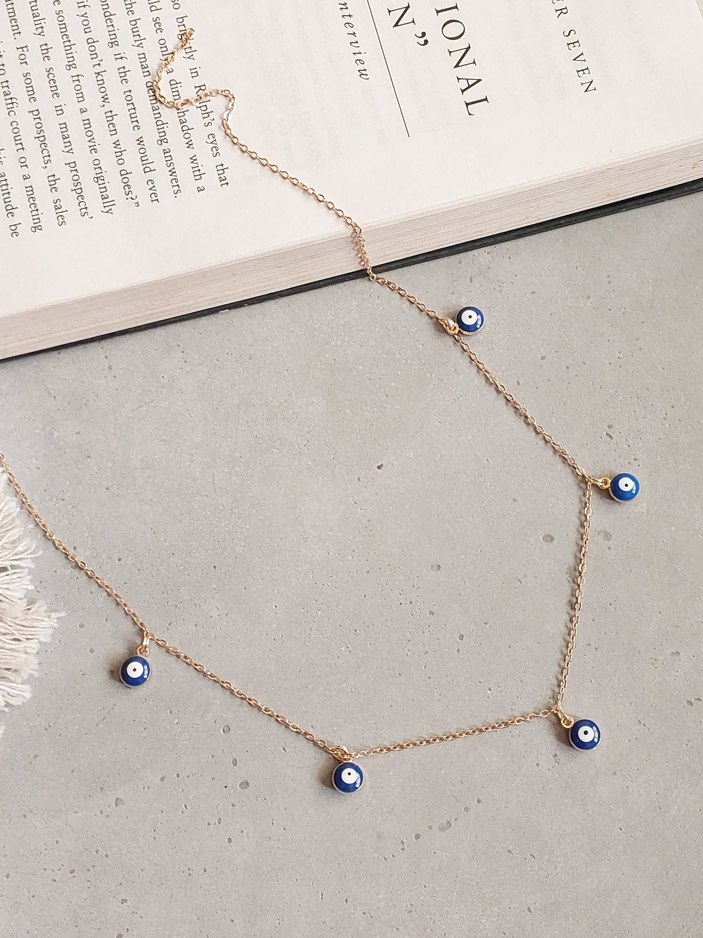 Minimal  Evil Eye  Necklace| Perfect for Daily wear