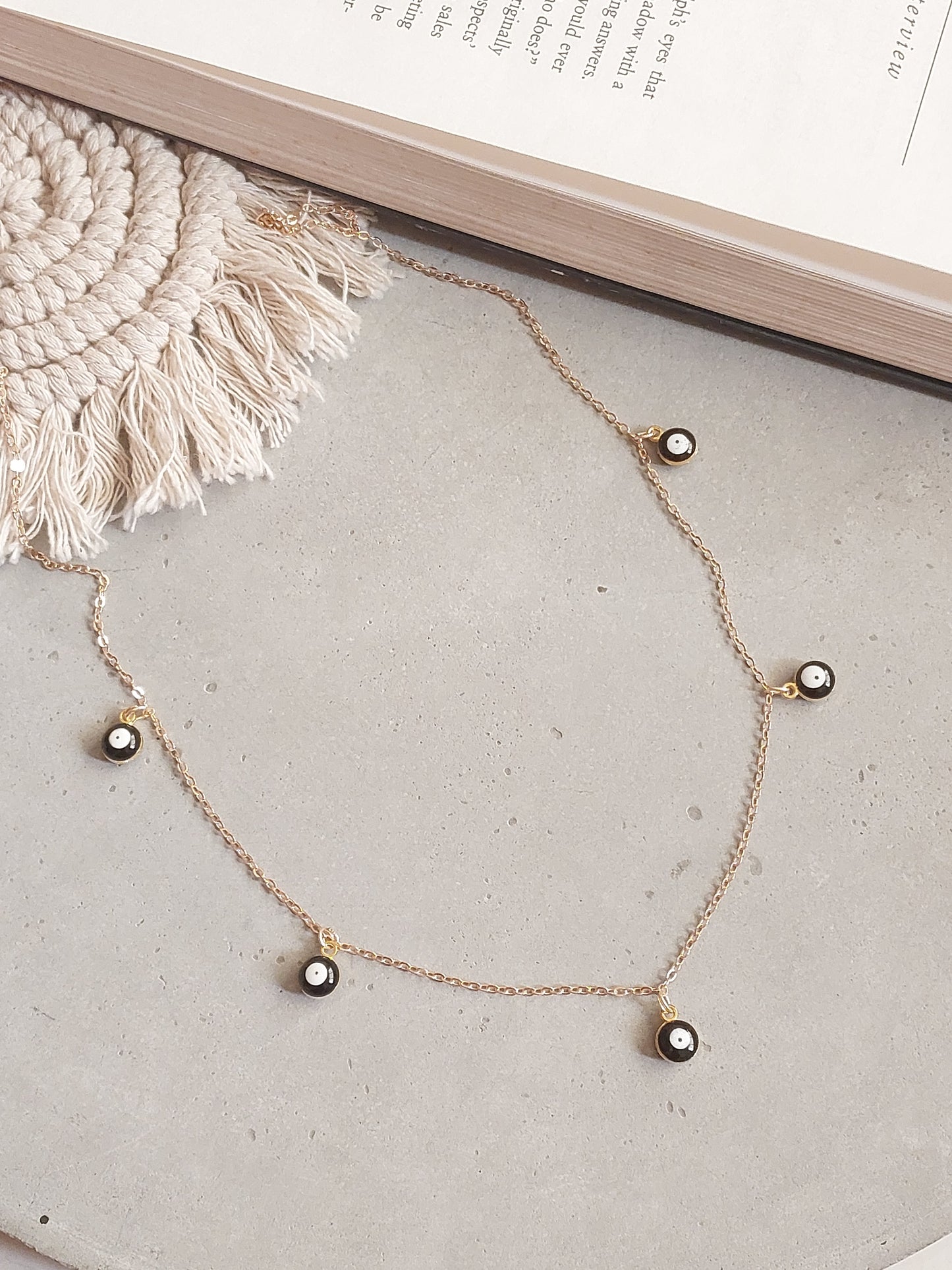 Minimal  Evil Eye  Necklace| Perfect for Daily wear