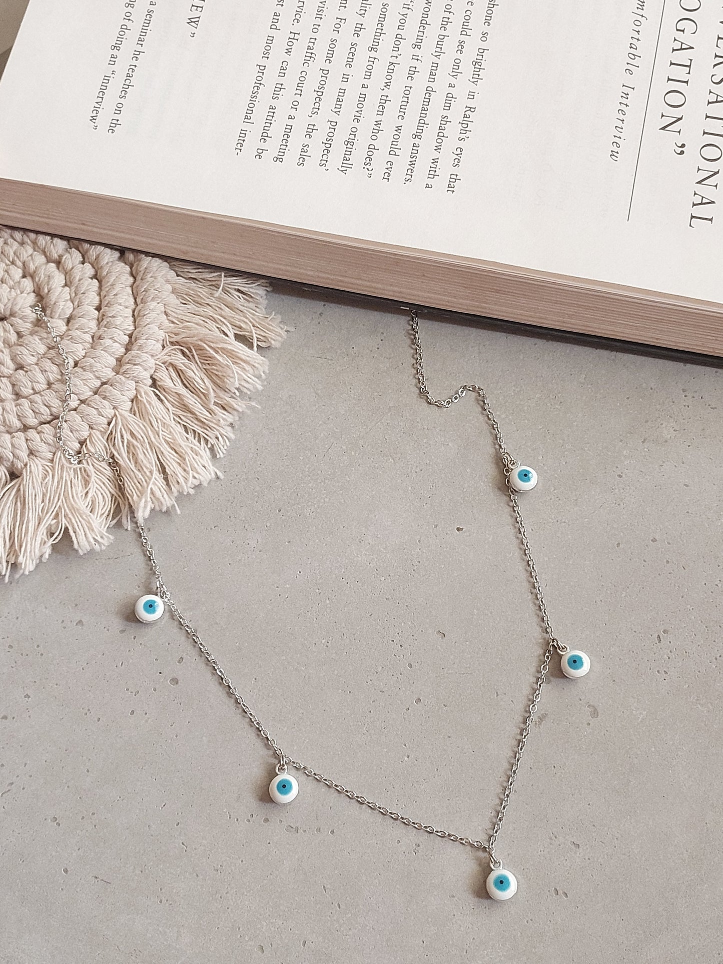 Minimal  Evil Eye  Necklace| Perfect for Daily wear