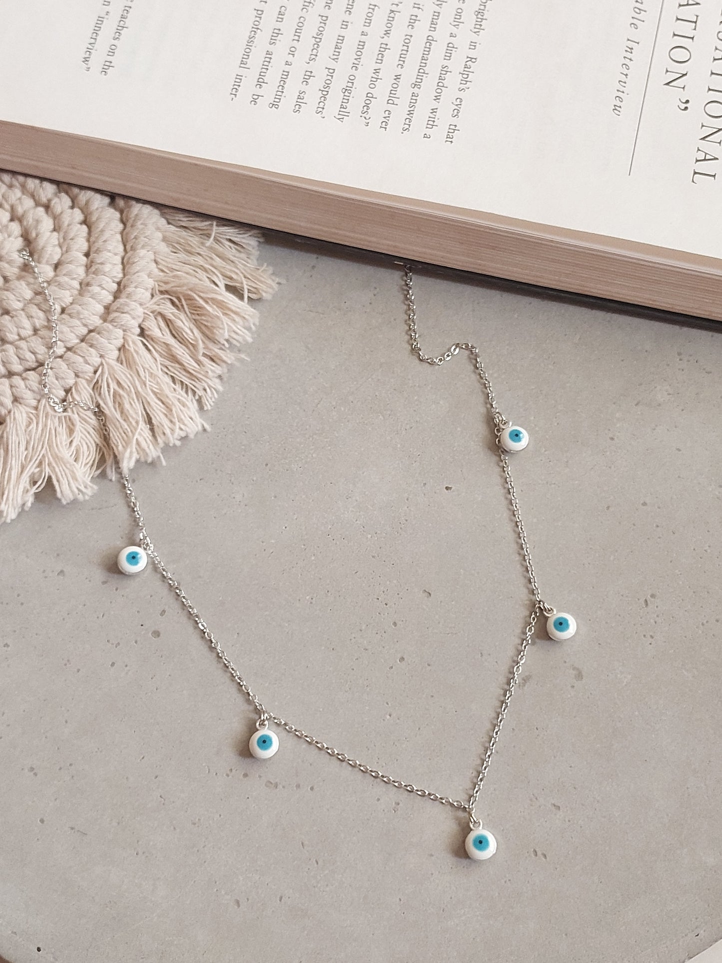 Minimal  Evil Eye  Necklace| Perfect for Daily wear