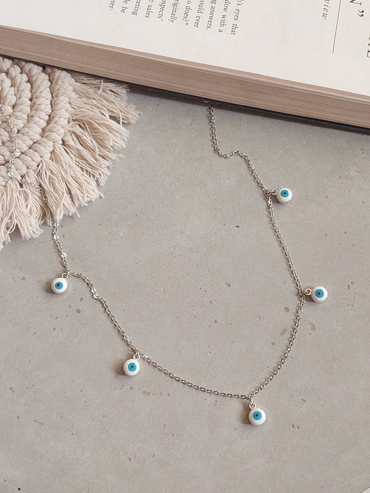 Minimal  Evil Eye  Necklace| Perfect for Daily wear