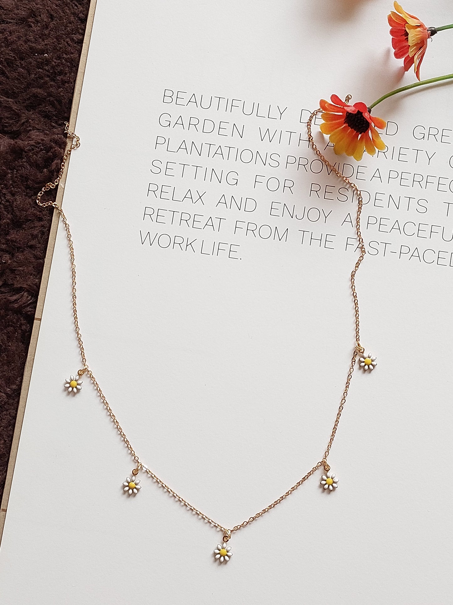 Minimal Flower Necklace| Perfect for Daily wear