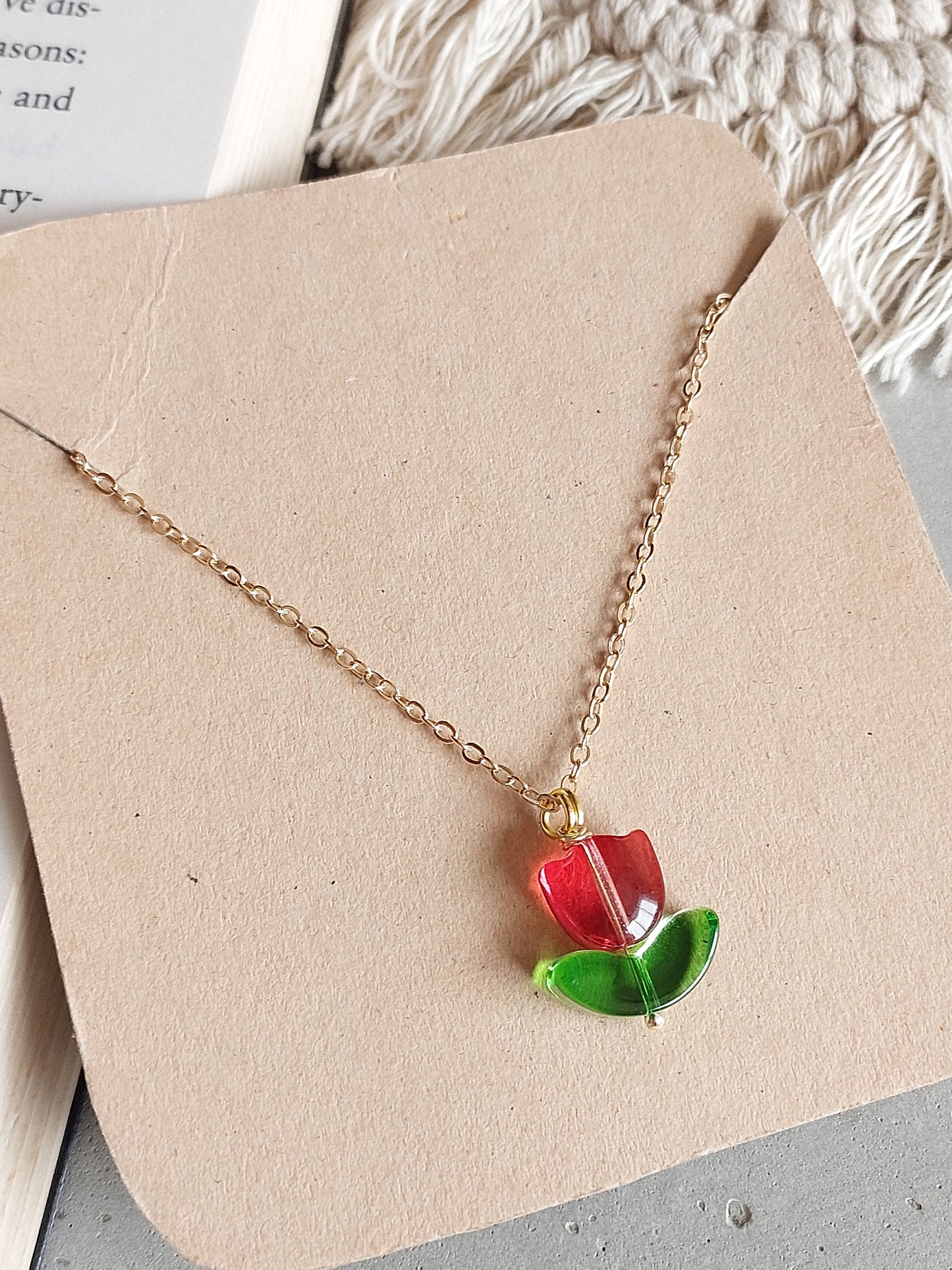 Minimal  Tulip Necklace| Perfect for Daily wear