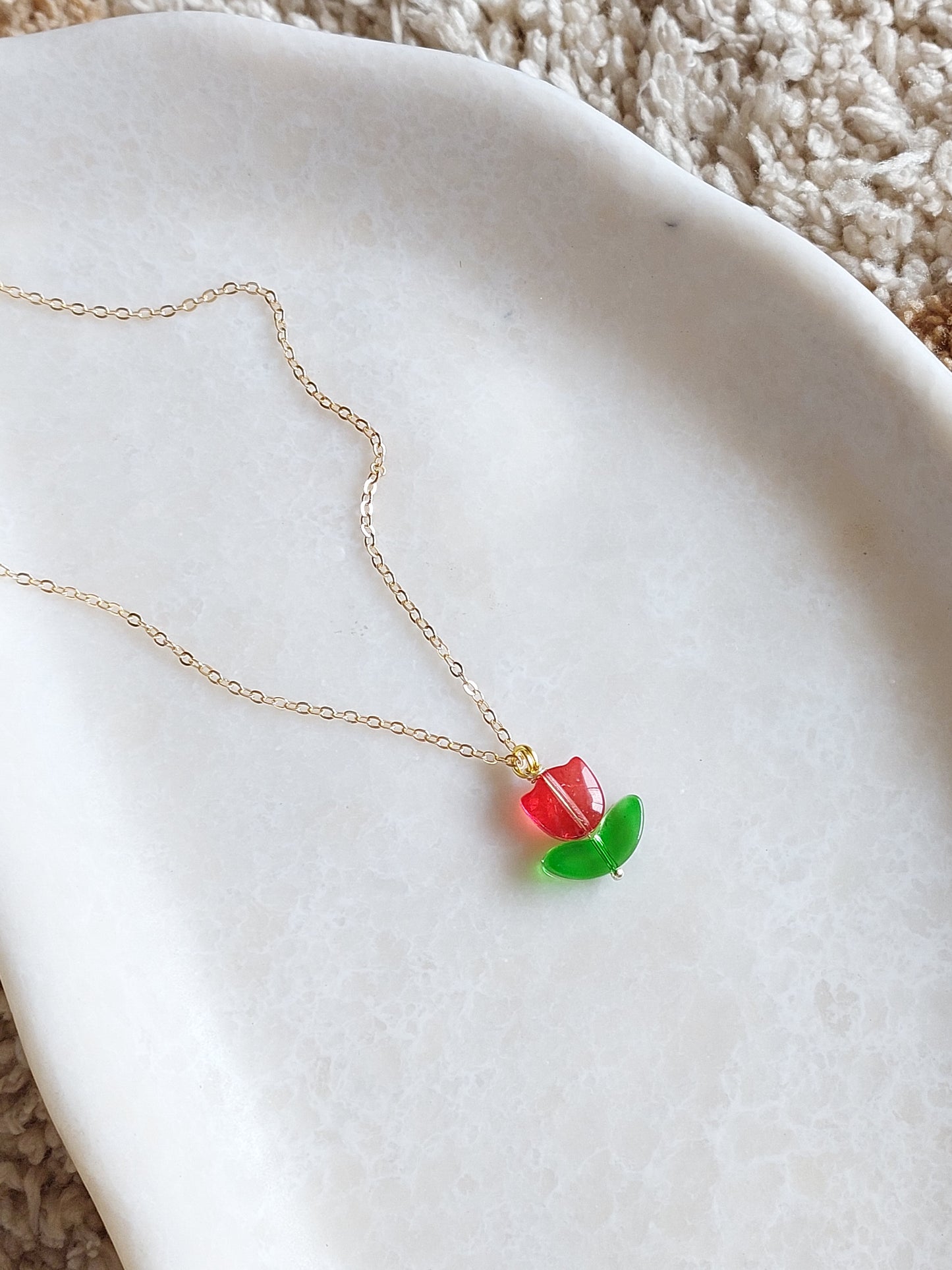 Minimal  Tulip Necklace| Perfect for Daily wear