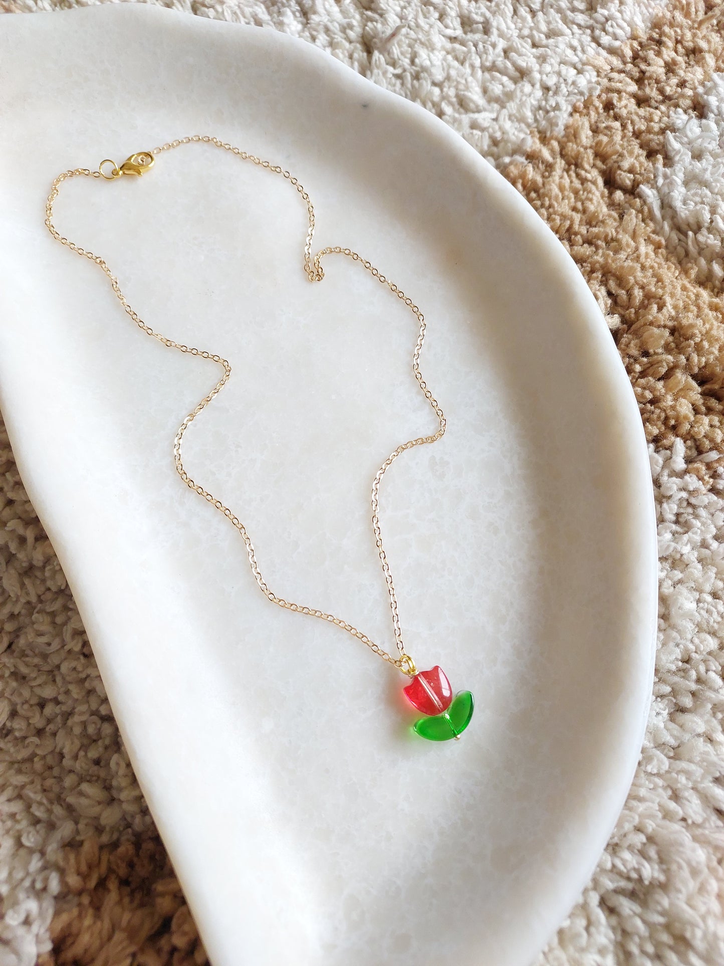 Minimal  Tulip Necklace| Perfect for Daily wear