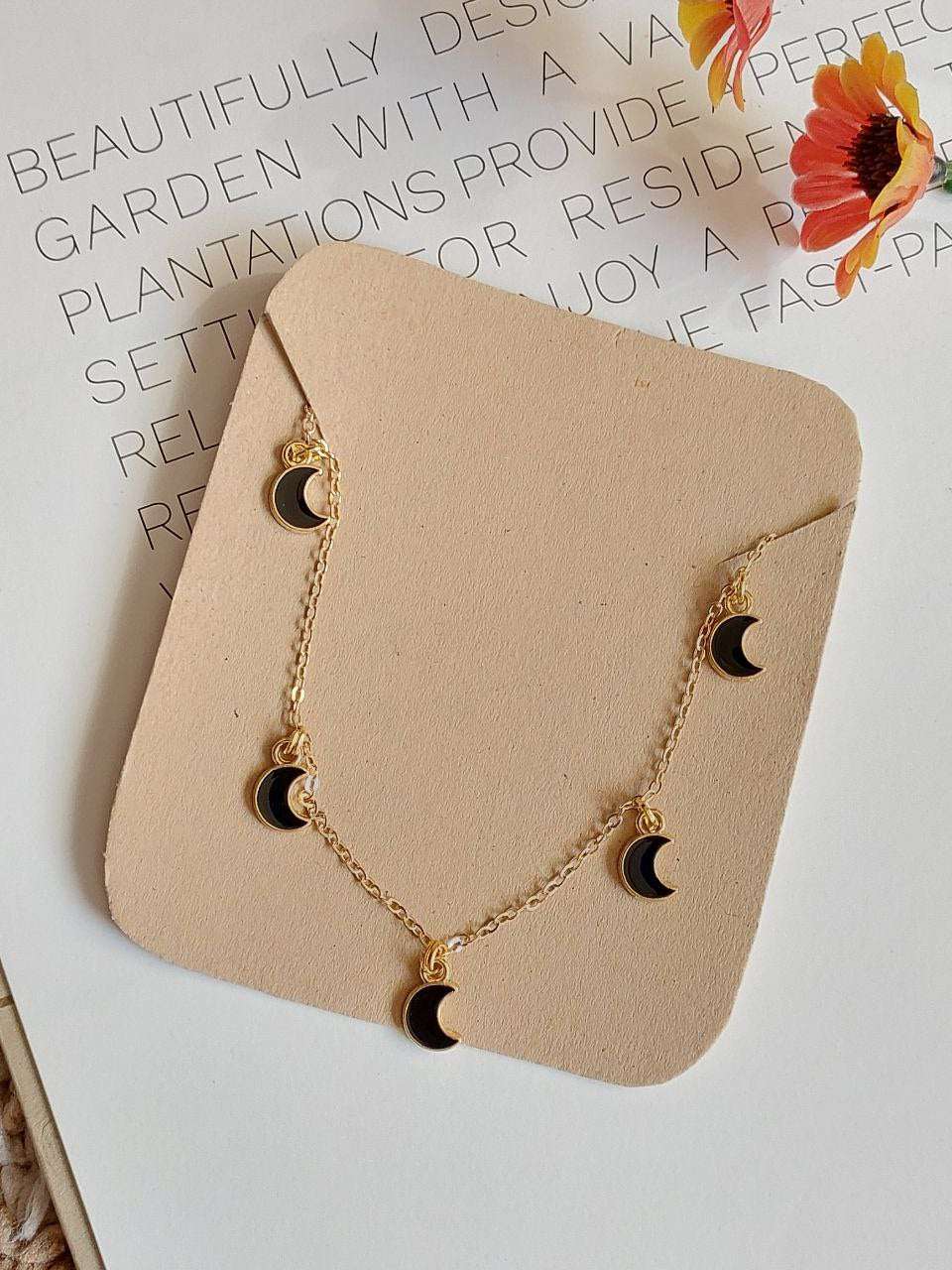 Minimal  Moon Necklace| Perfect for Daily wear